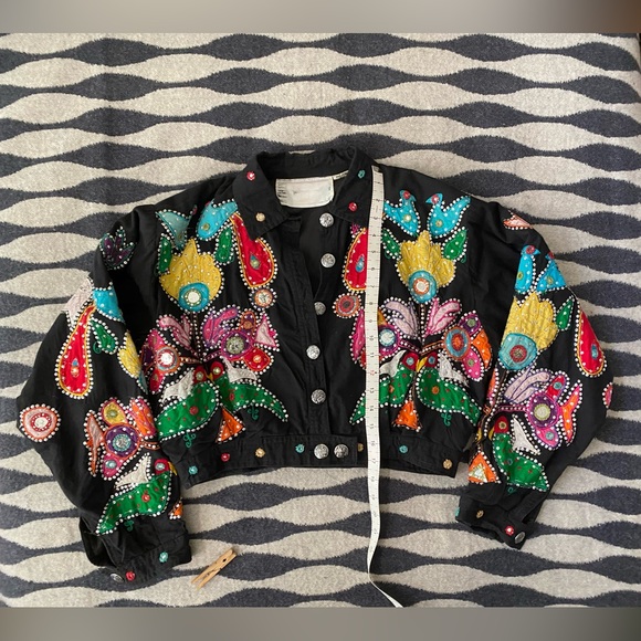 VTG OTHER Destination Embroidered cropped bolero jacket size S - Picture 9 of 16